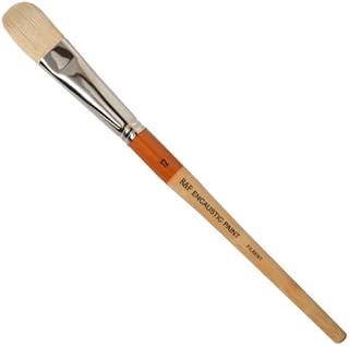 r&f handmade paints encaustic filbert paintbrush, no 12